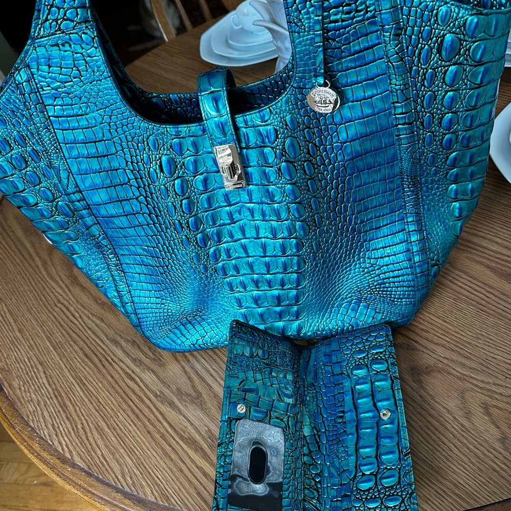 Brahmin Carla Peacock and Addy wallet set